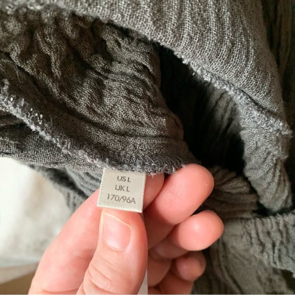 Free People Gray Open Back Jumpsuit Linen Cotton Blend - Picture 4 of 10